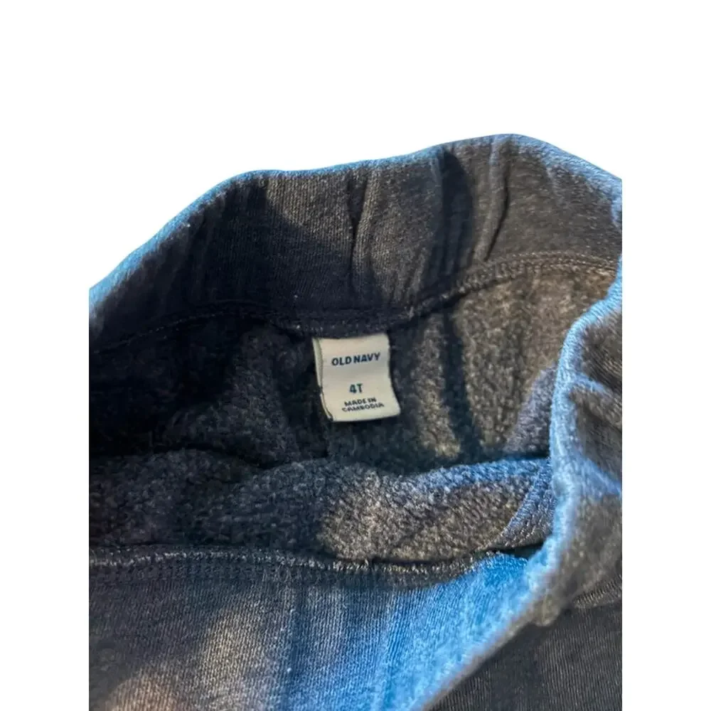 Old Navy Blue Sweatpants Dinosaur Graphic Size 4T